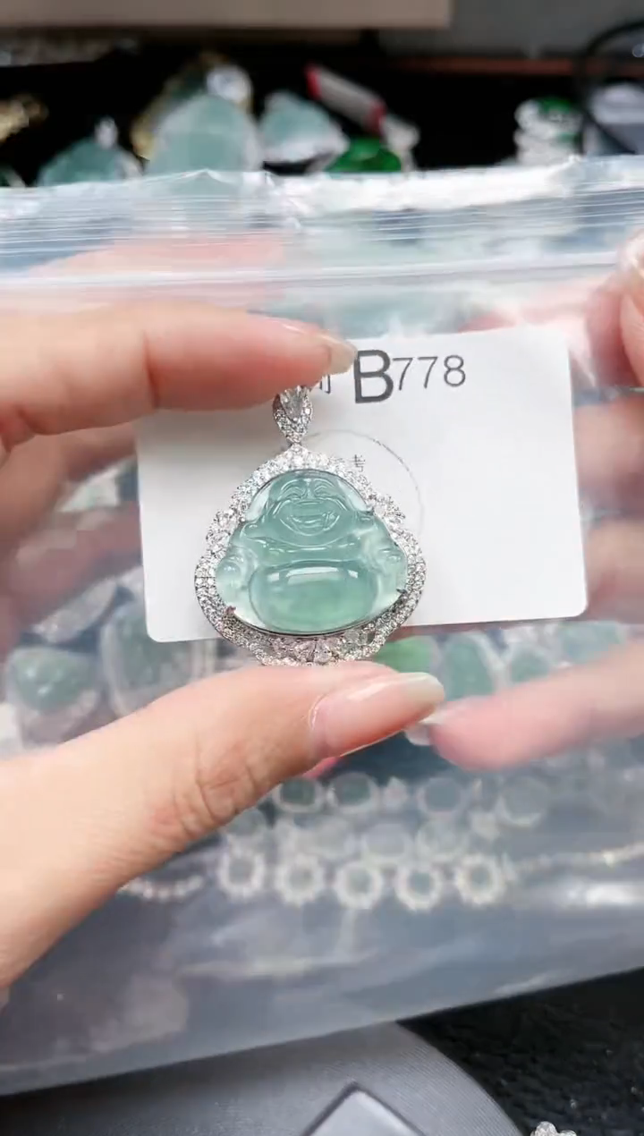 【闪购商品】翡翠颈饰未镶嵌778赠皮绳