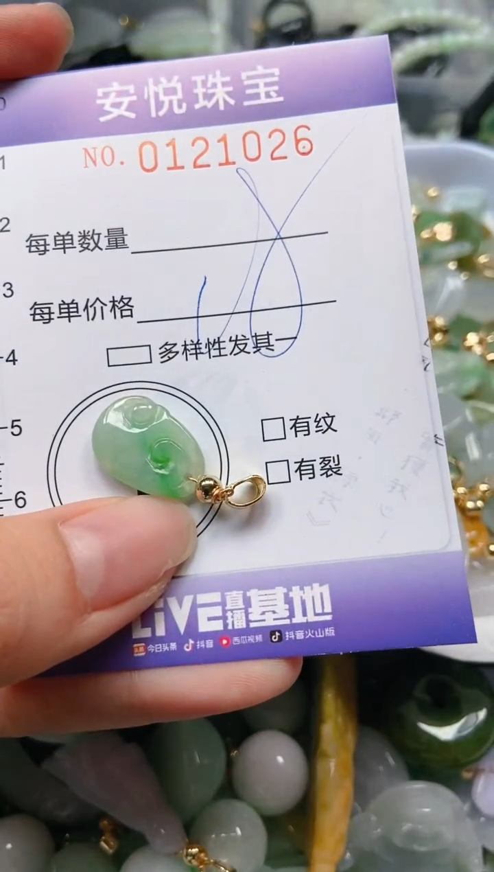 【闪购商品】翡翠颈饰未镶嵌闪购0121026