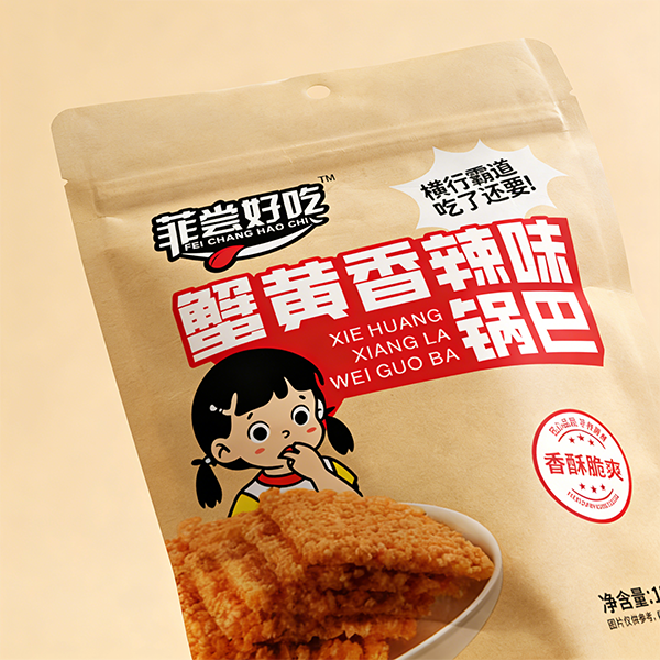 南坡湾菲尝好吃蟹黄香辣味锅巴128g