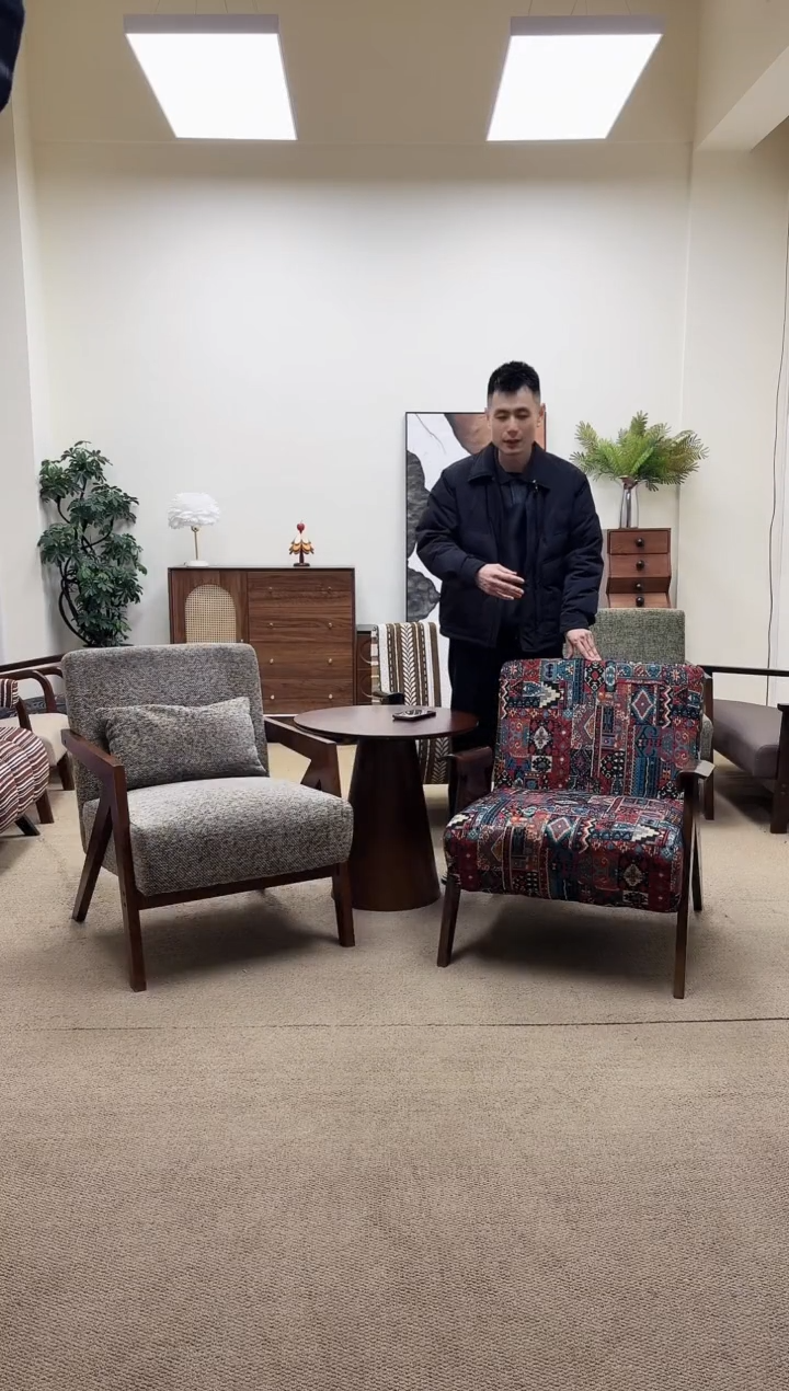 木（非红木类）剪*俩张泽西岛单椅