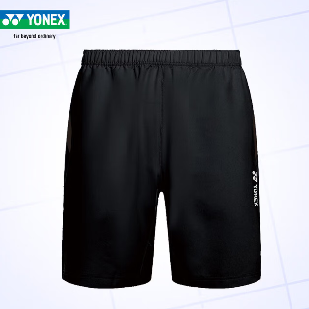 YONEX/尤尼克斯羽毛球服运动裤透气运动男士短裤 