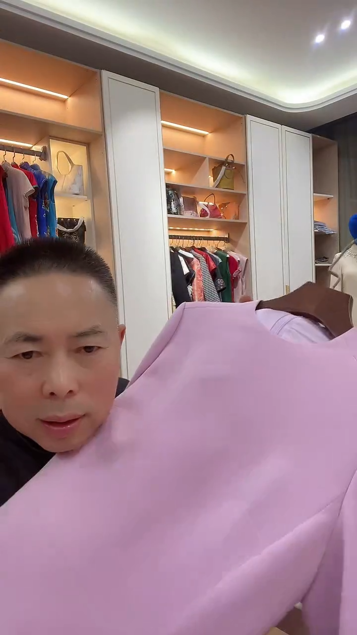 织绣粉色时尚走秀款高定连衣裙 599 m码