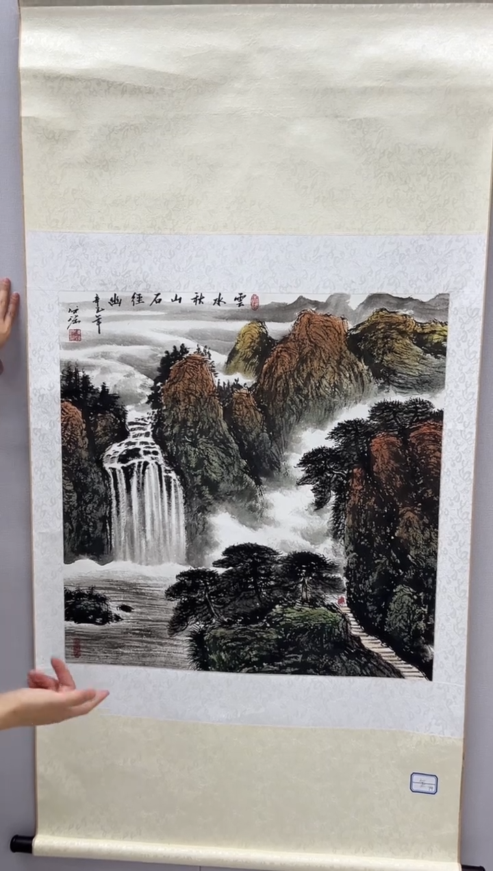 【闪购商品】绘画陈发源-4平尺-国画作品 金