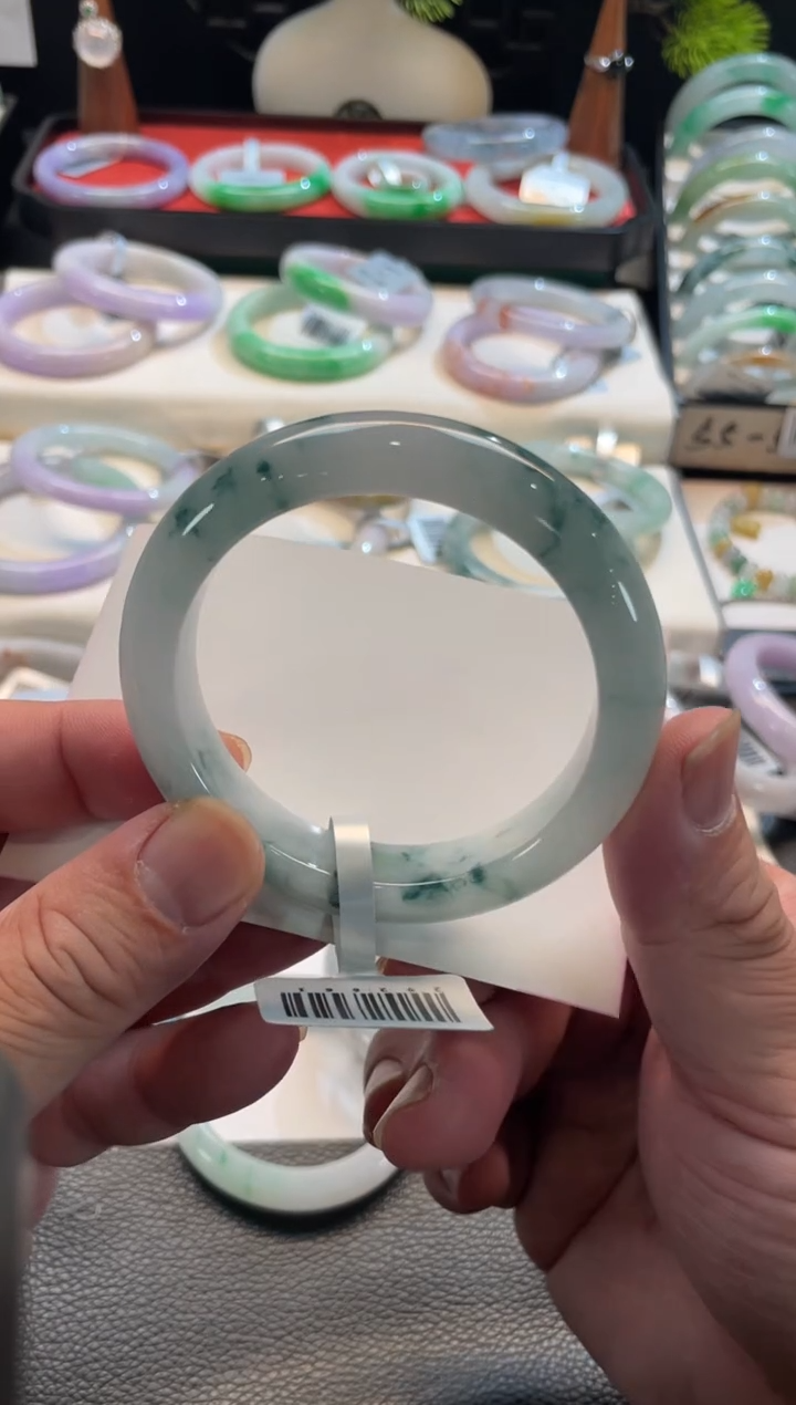 未镶嵌手镯翡翠112号链接 57正圈