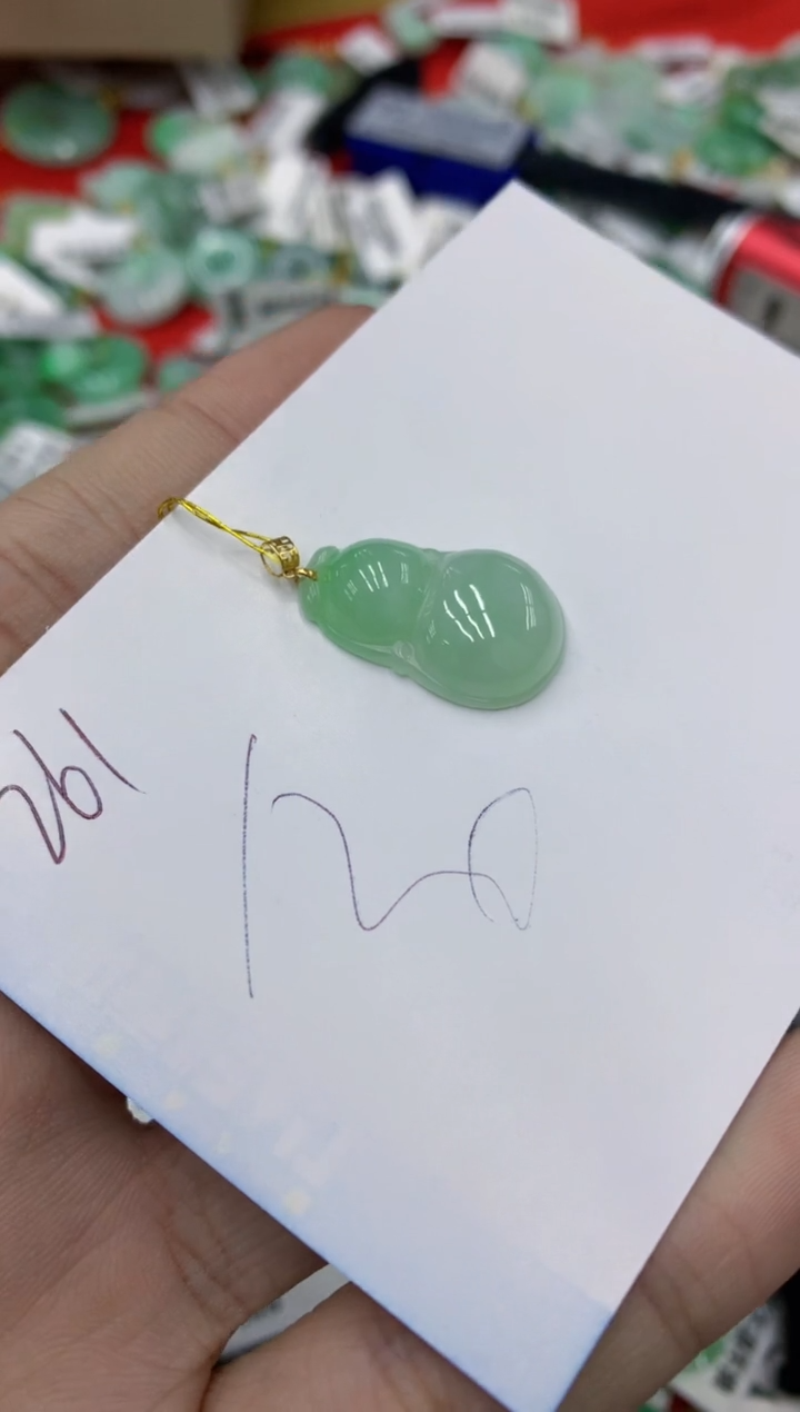 【闪购商品】翡翠颈饰18K金镶嵌号链接1111111
