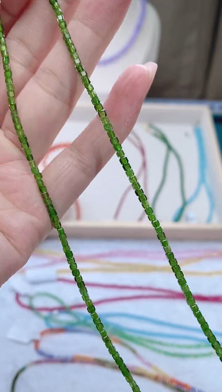 【闪购商品】透辉石项链14K金镶嵌诗颜珠宝甄选SYZB29