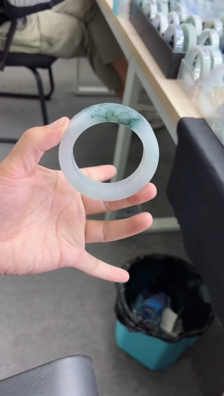 未镶嵌手镯定制翡翠毛*手镯