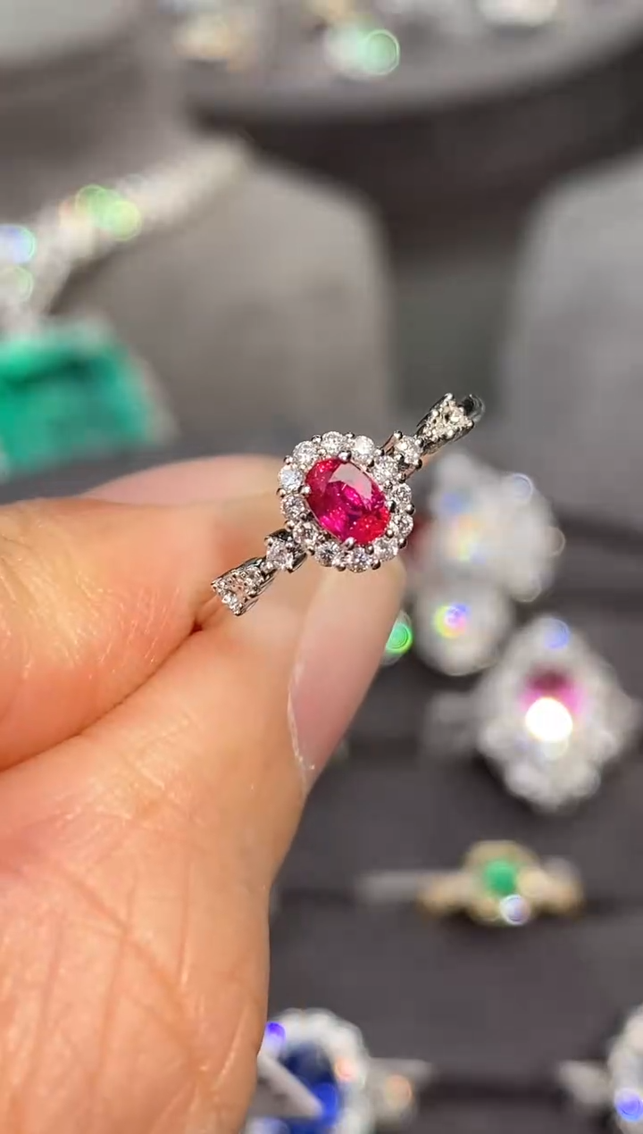 【闪购商品】红宝石戒指18K金镶嵌0.25ct/新年开工价