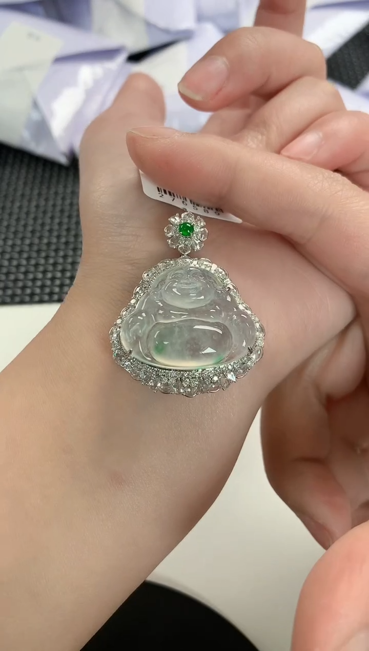 【闪购商品】翡翠颈饰18K金镶嵌106         