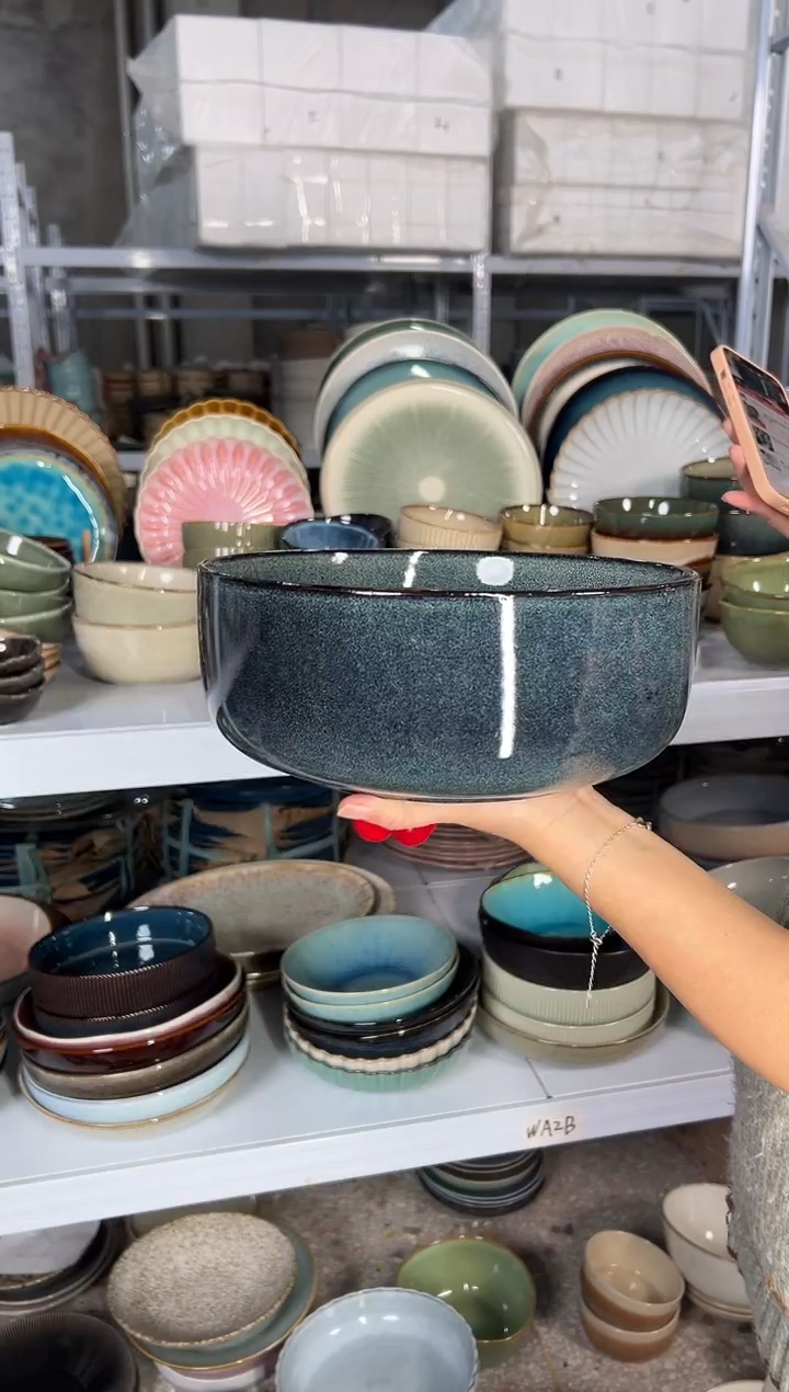 陶瓷外贸尾货瑕疵满20包邮X大深盘D6D