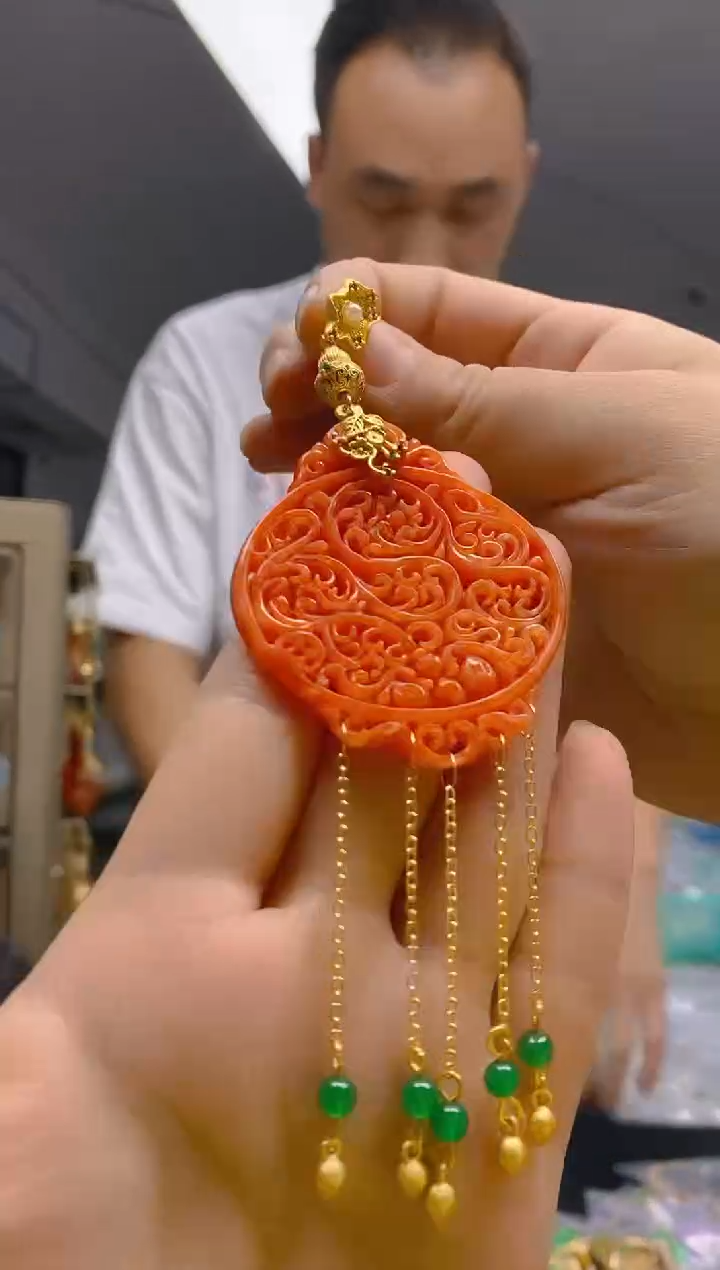 【闪购商品】翡翠耳饰合金0207翡翠压襟