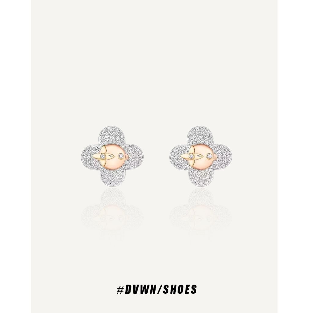 【花簇系列】满钻老花耳钉