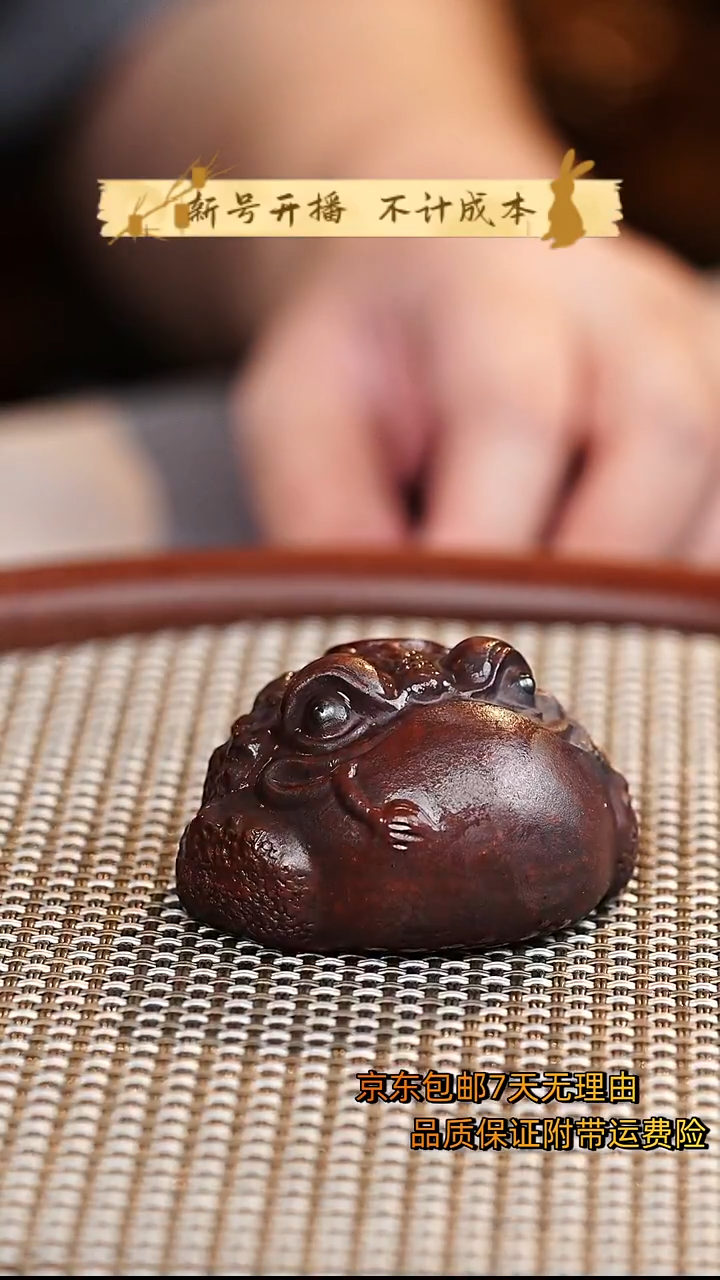 茶壶紫砂金蟾茶宠