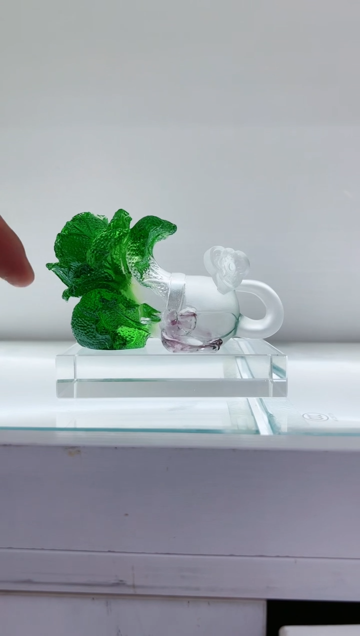 【闪购商品】茶宠古法琉璃如意百菜