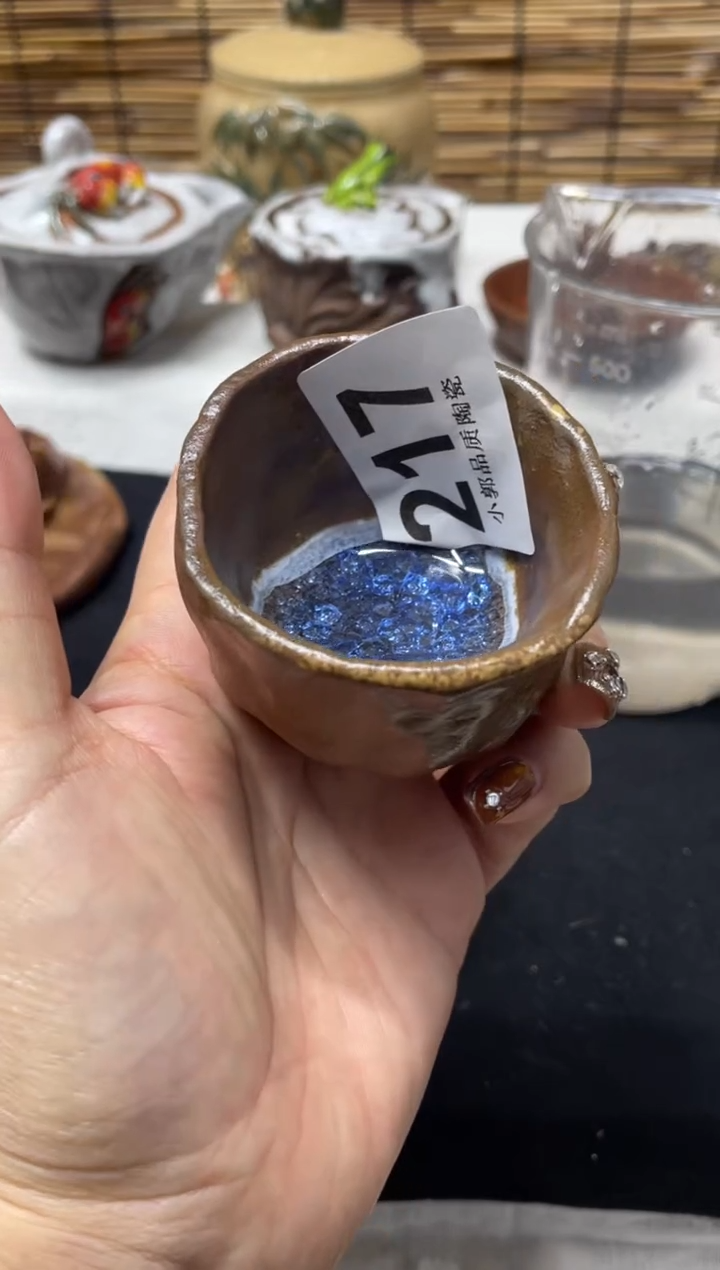 【闪购商品】杯217精美粗陶手工柴烧