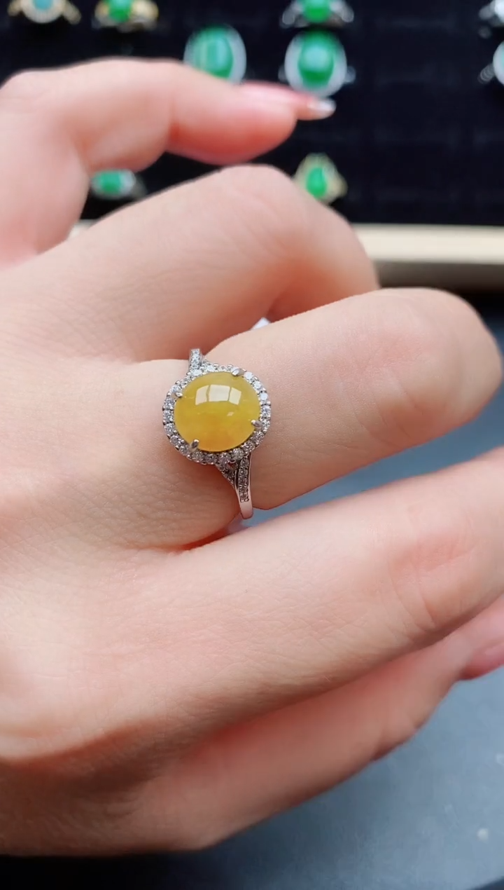 【闪购商品】翡翠戒指银S925镶嵌508050