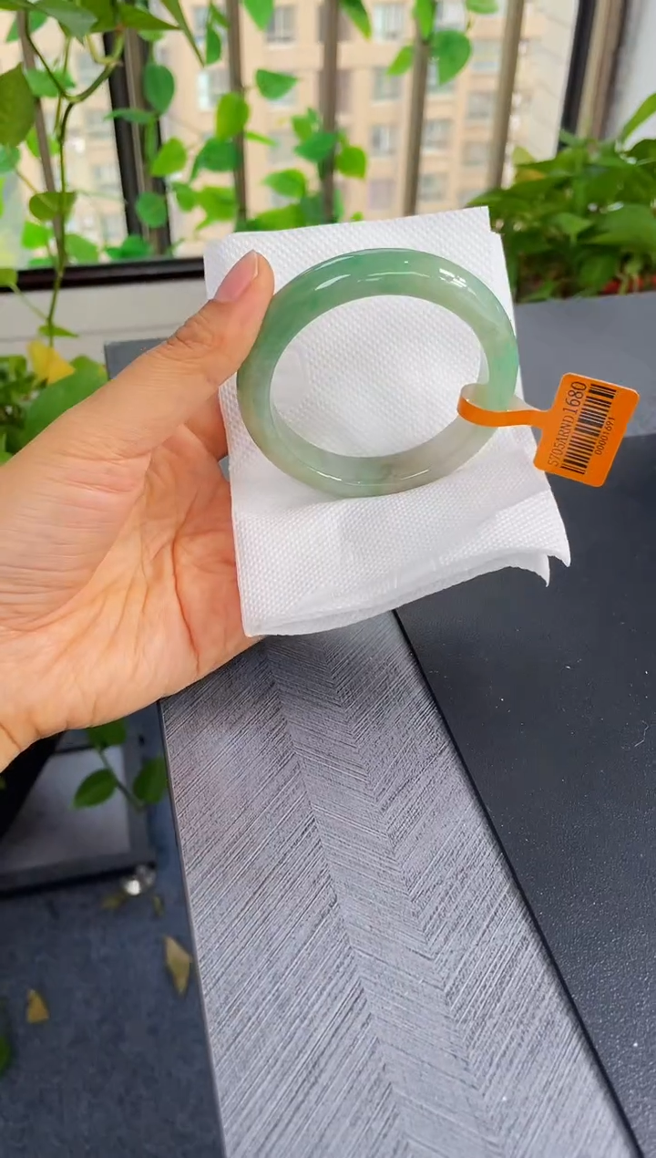 未镶嵌手镯翡翠038-57.5