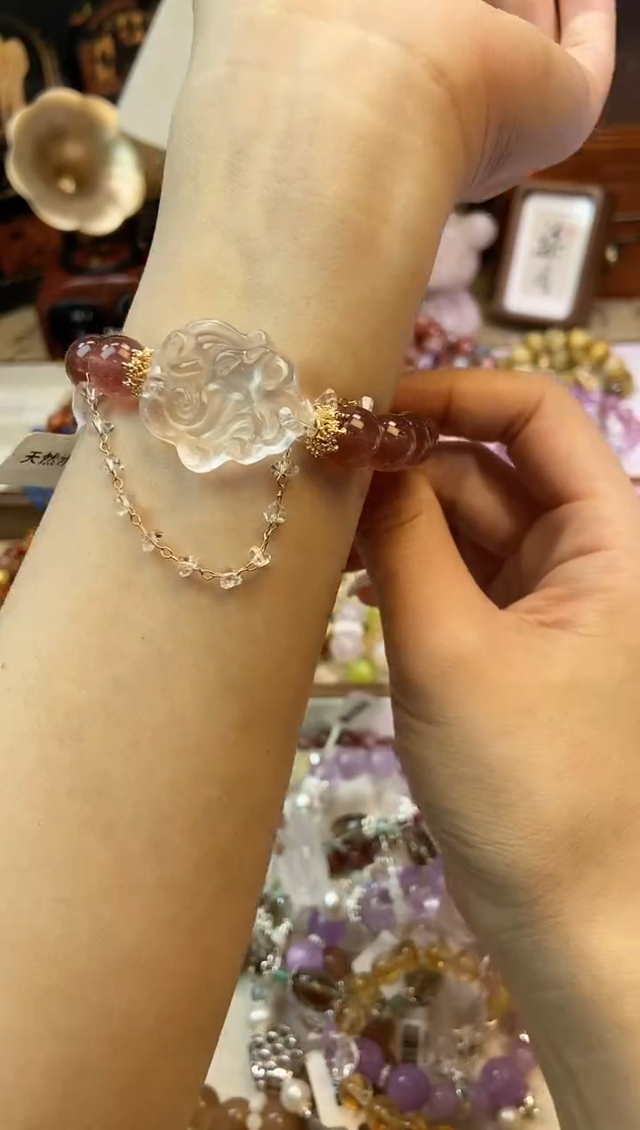 【闪购商品】石英质玉手饰未镶嵌423手串