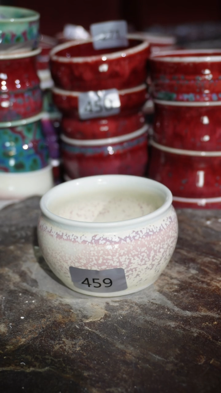 摆件陶精品窑变钧瓷茶器