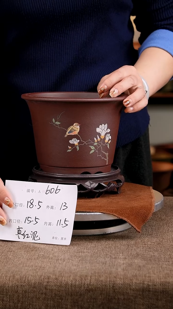 紫砂花盆花卉工艺606+s