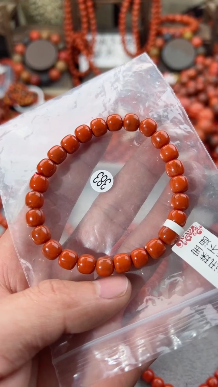 南红玛瑙未镶嵌手串7