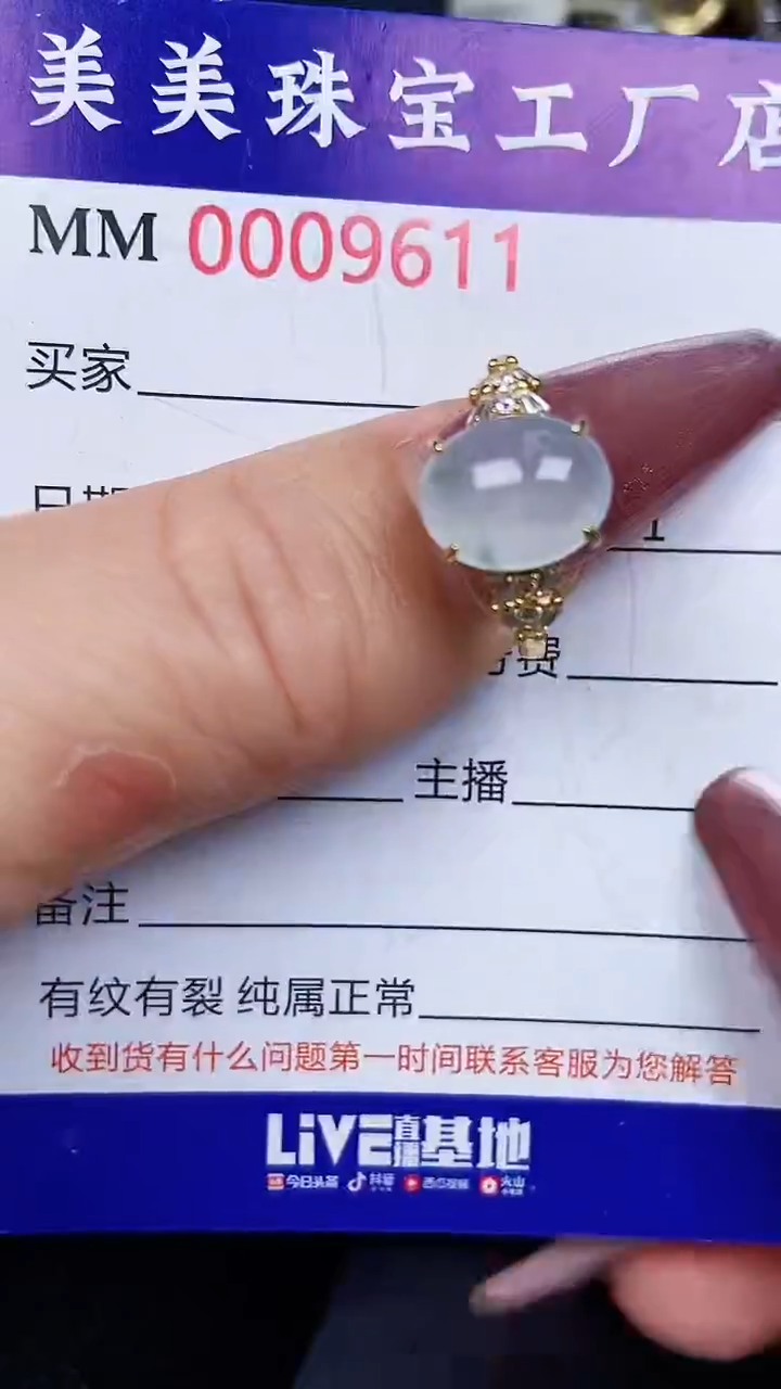翡翠银S925镶嵌颈饰9611