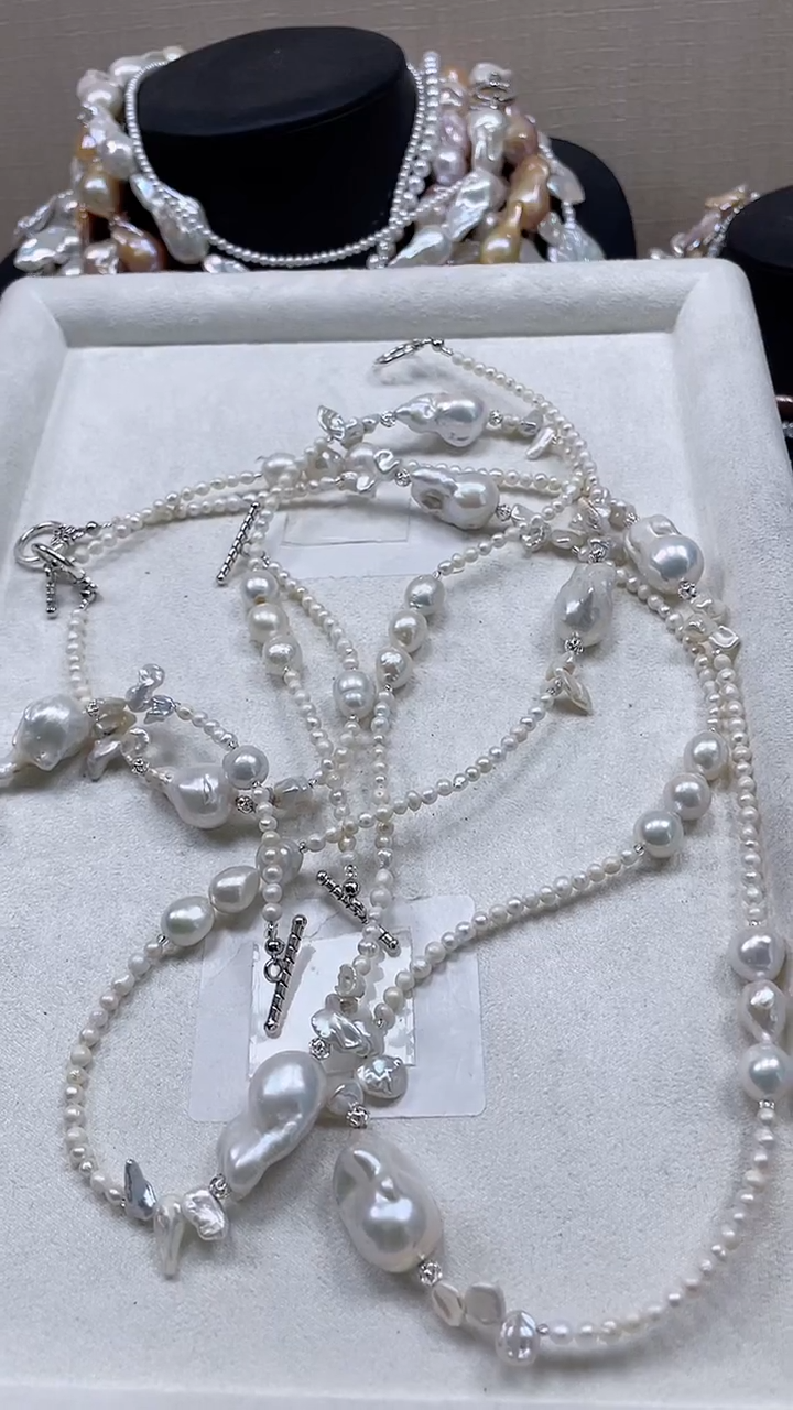 未镶嵌套装淡水珍珠【纯恬饰品】（多样性发货发一）