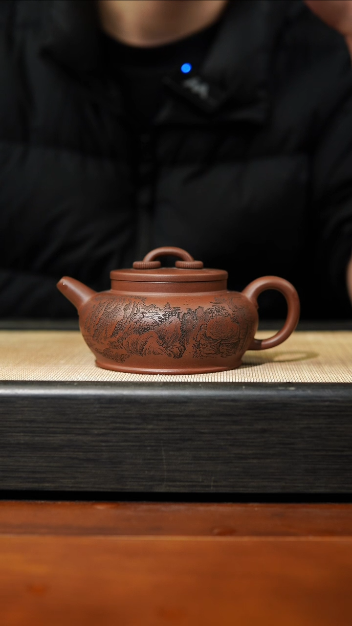 【闪购商品】紫砂茶壶紫泥大蕴双圈，200cc