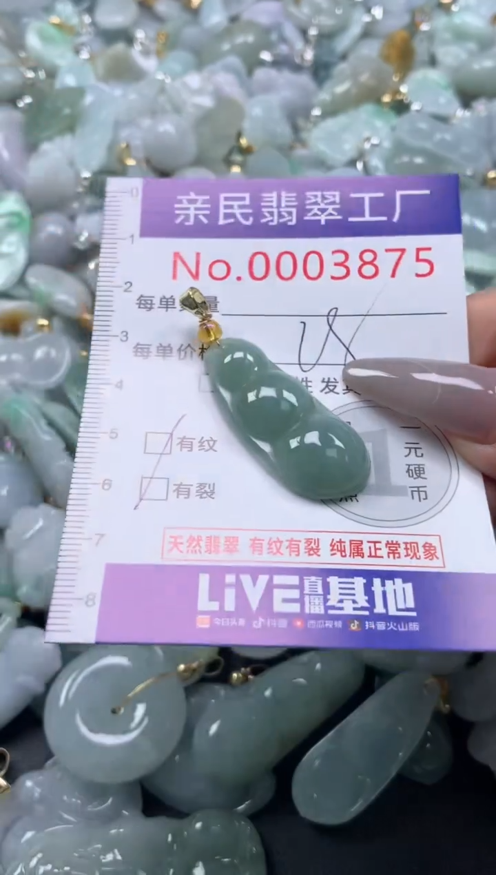 颈饰未镶嵌翡翠3875