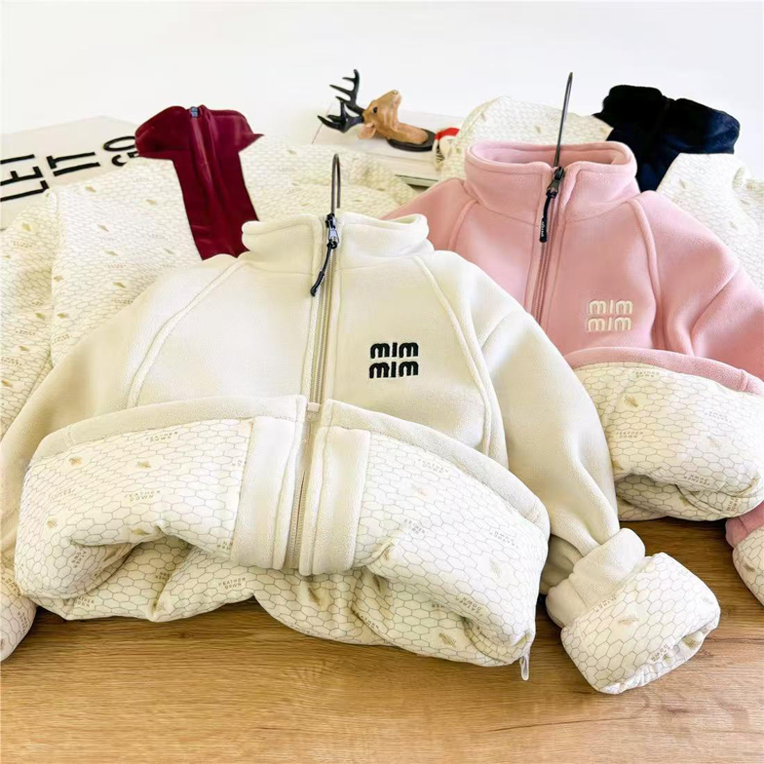 【四合一超厚棉袄】儿童校服内搭神器中大童保暖外套男女童棉服  