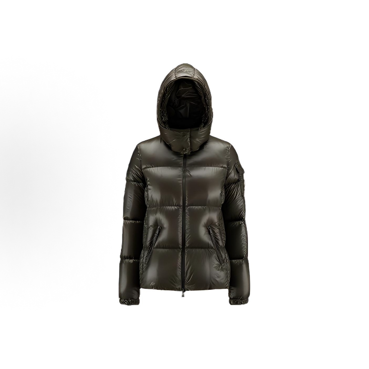 99新 MONCLER 蒙可睐 深绿色连帽羽绒服 1码 11331