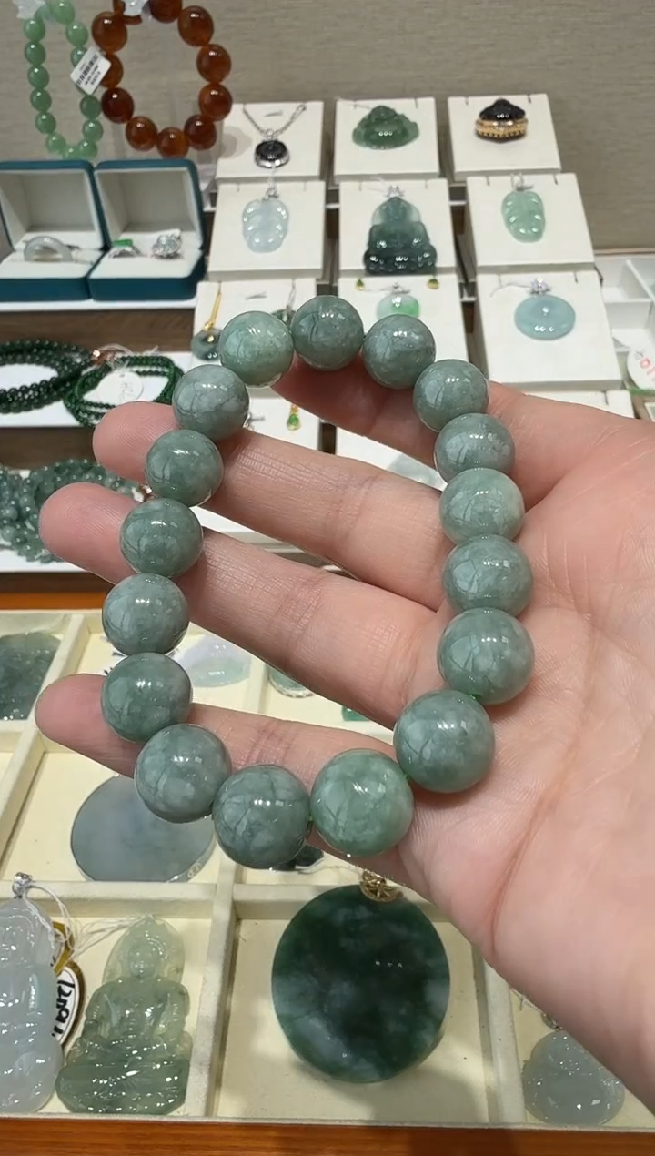 未镶嵌挂件翡翠A货翡翠多样性手串一件