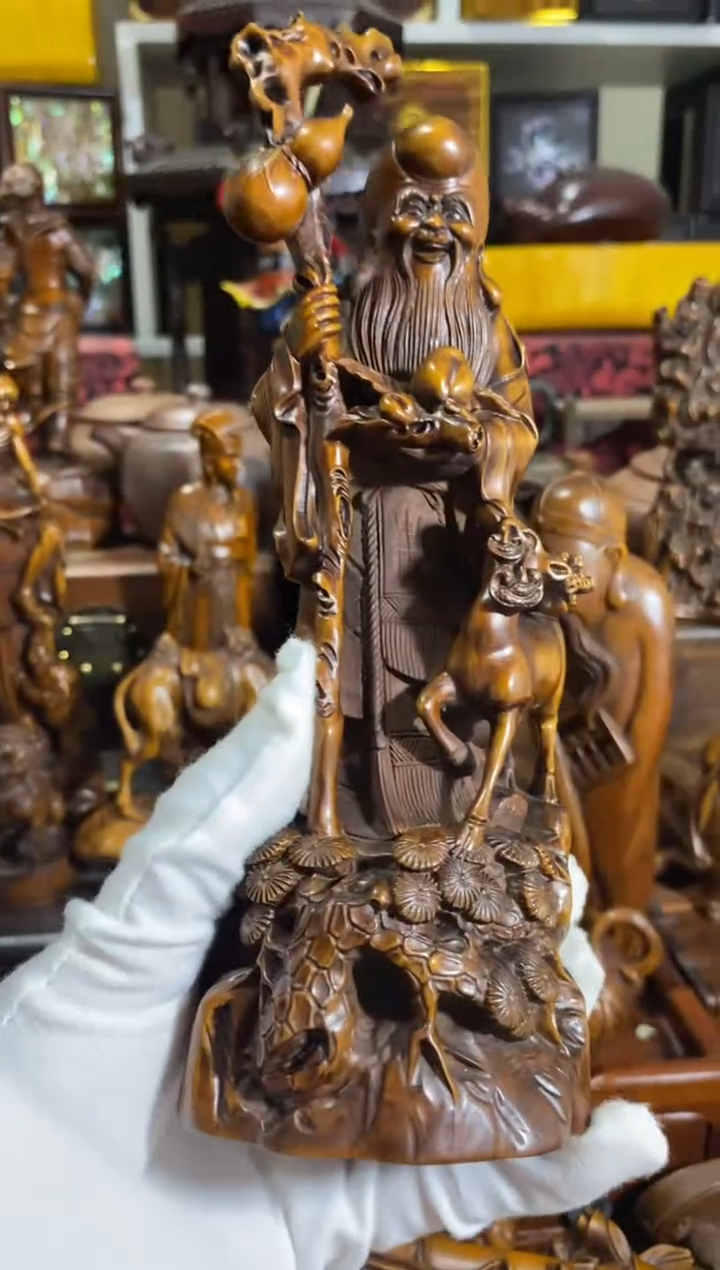 木小叶黄杨摆件寿星