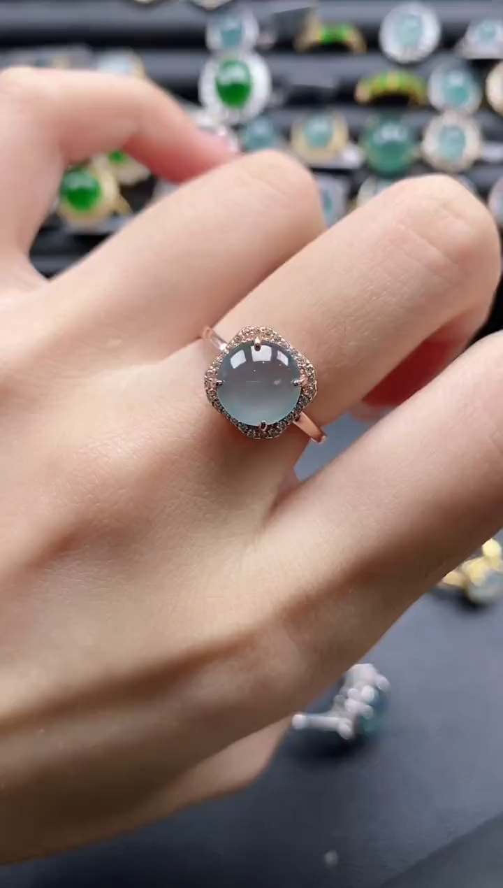 【闪购商品】翡翠戒指银S925镶嵌11111