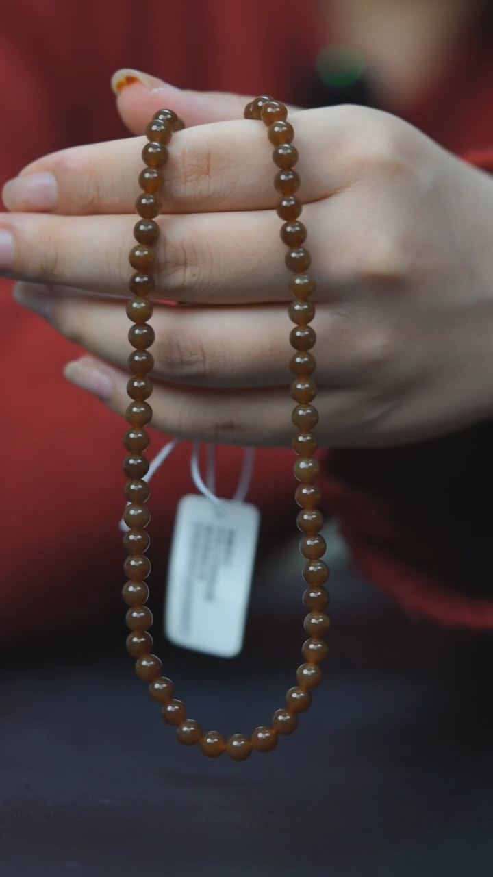 项链未镶嵌和田玉（糖玉）HD40082