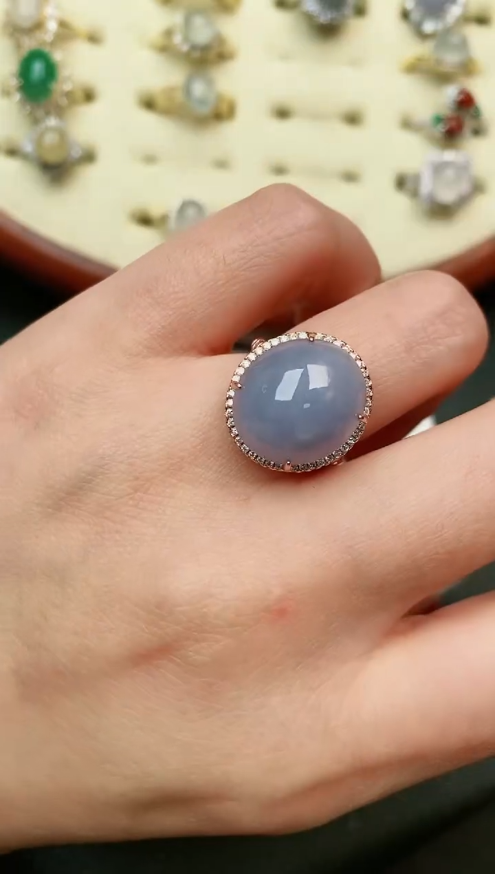 【闪购商品】翡翠戒指银S925镶嵌....