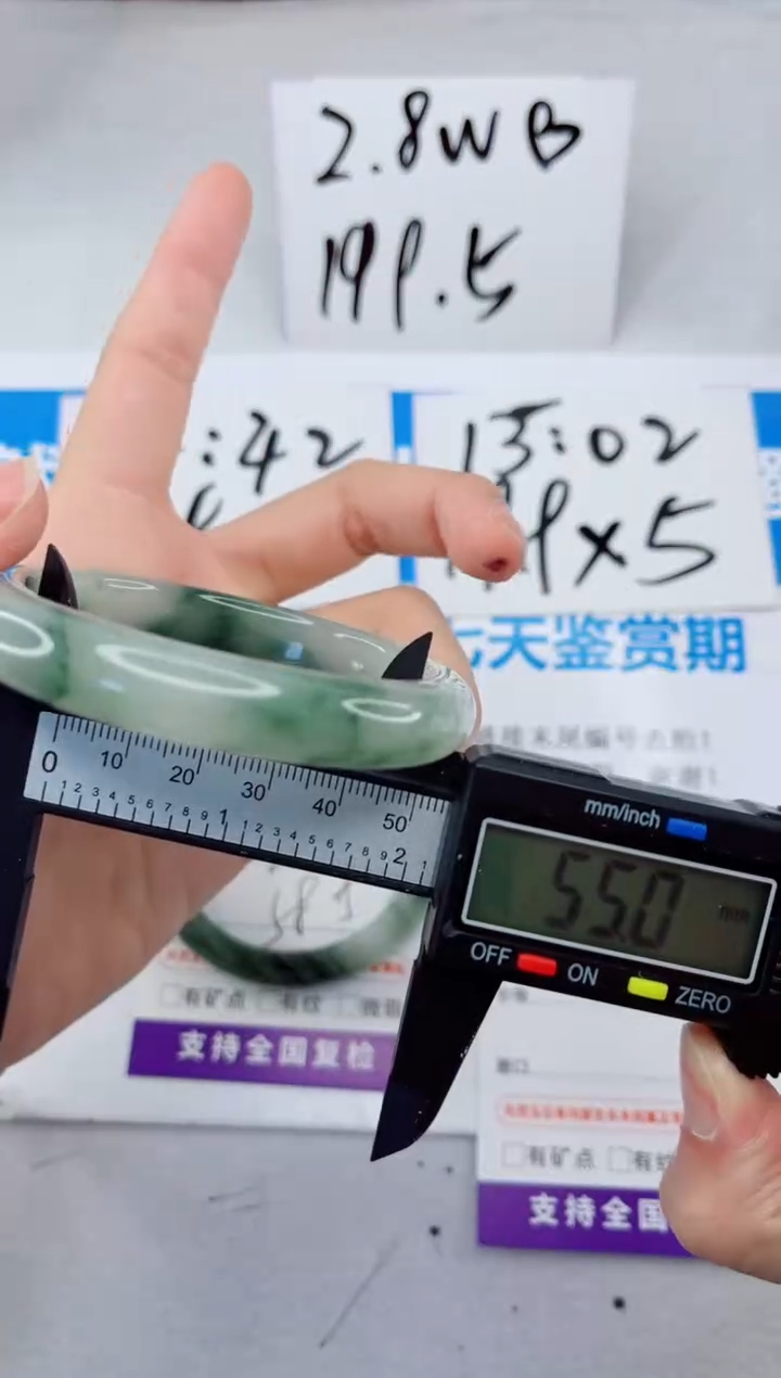 【闪购商品】石英质玉手镯合金109-55.0