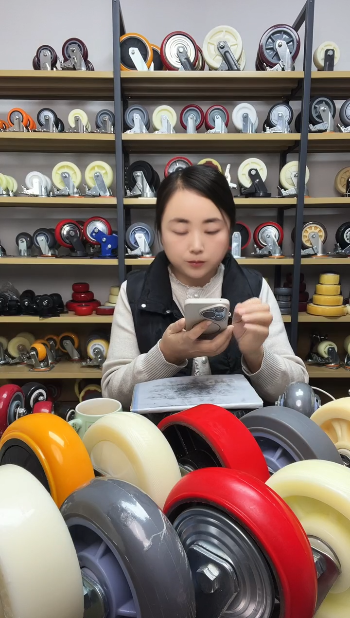 8寸50，宽575白尼万向两个，定向两个