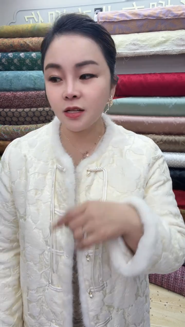 21号白色人丝樟绒    半米价