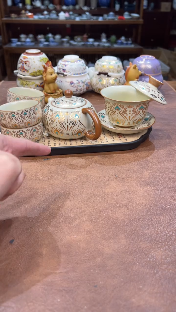真的很便宜会开片的旅行茶具