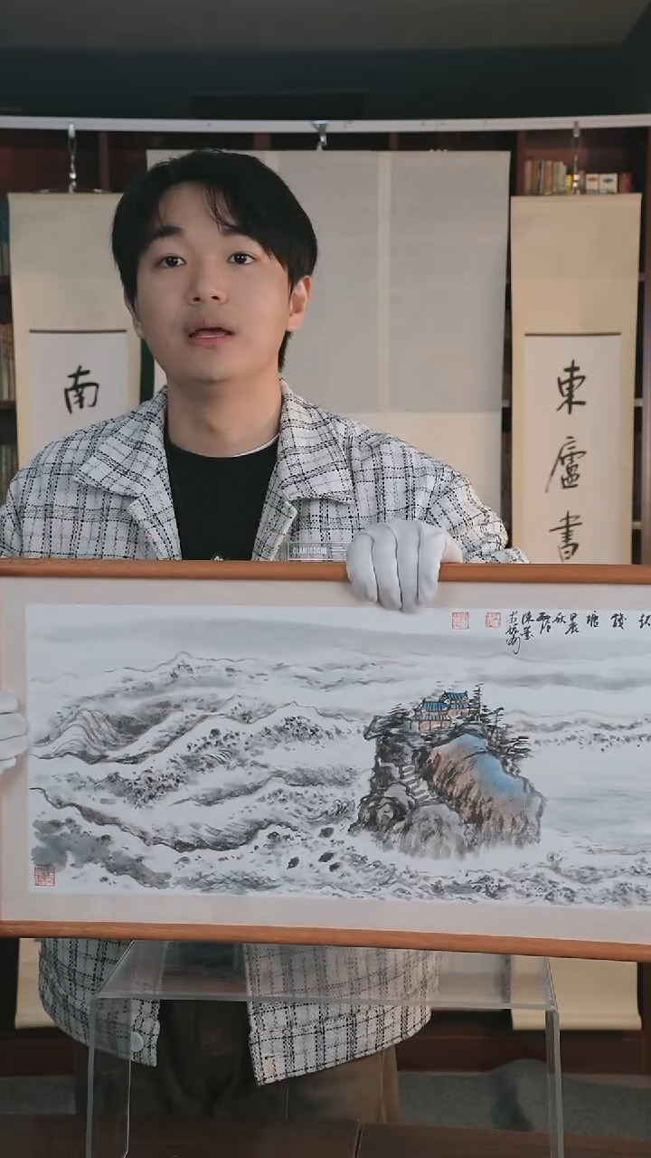 【闪购商品】国画陈老师《潮起钱塘》 二平尺 hk