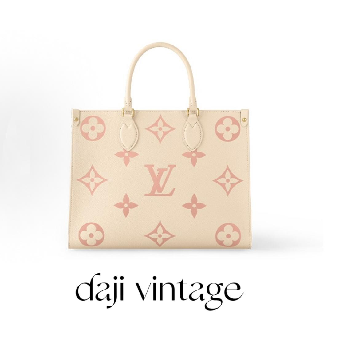 95新 LouisVuitton/路易威登 大吉中古3/lv草莓牛奶onthego单肩包