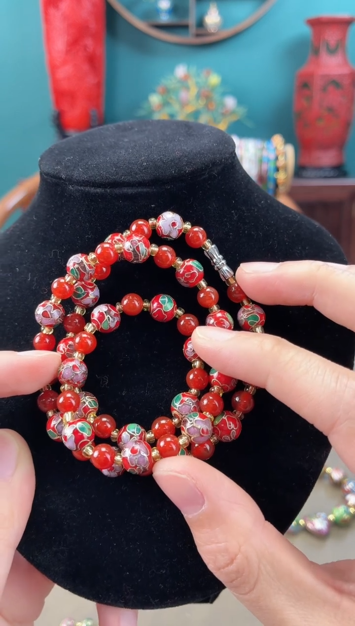 不****）非遗 景泰蓝项链