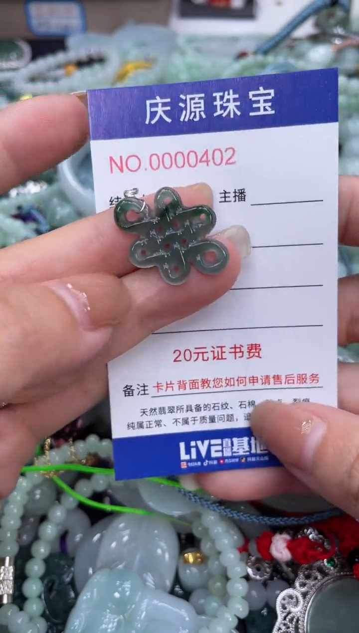 翡翠未镶嵌颈饰075