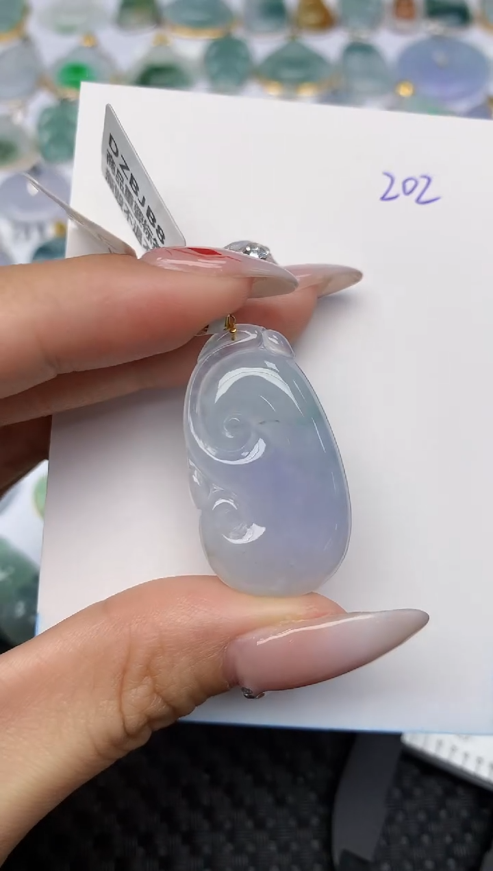 【闪购商品】翡翠颈饰18K金镶嵌 天然翡翠A货