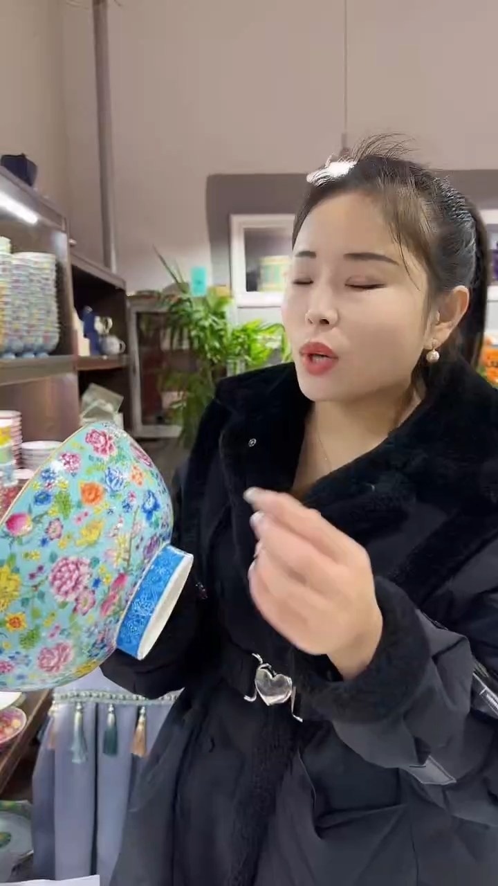 【闪购商品】瓷片大汤碗景德镇万花1个