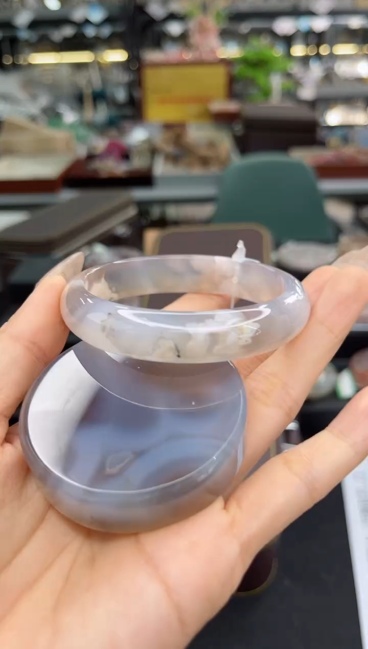 【闪购商品】石英质玉手镯未镶嵌圈口（赠品镯心）3931203