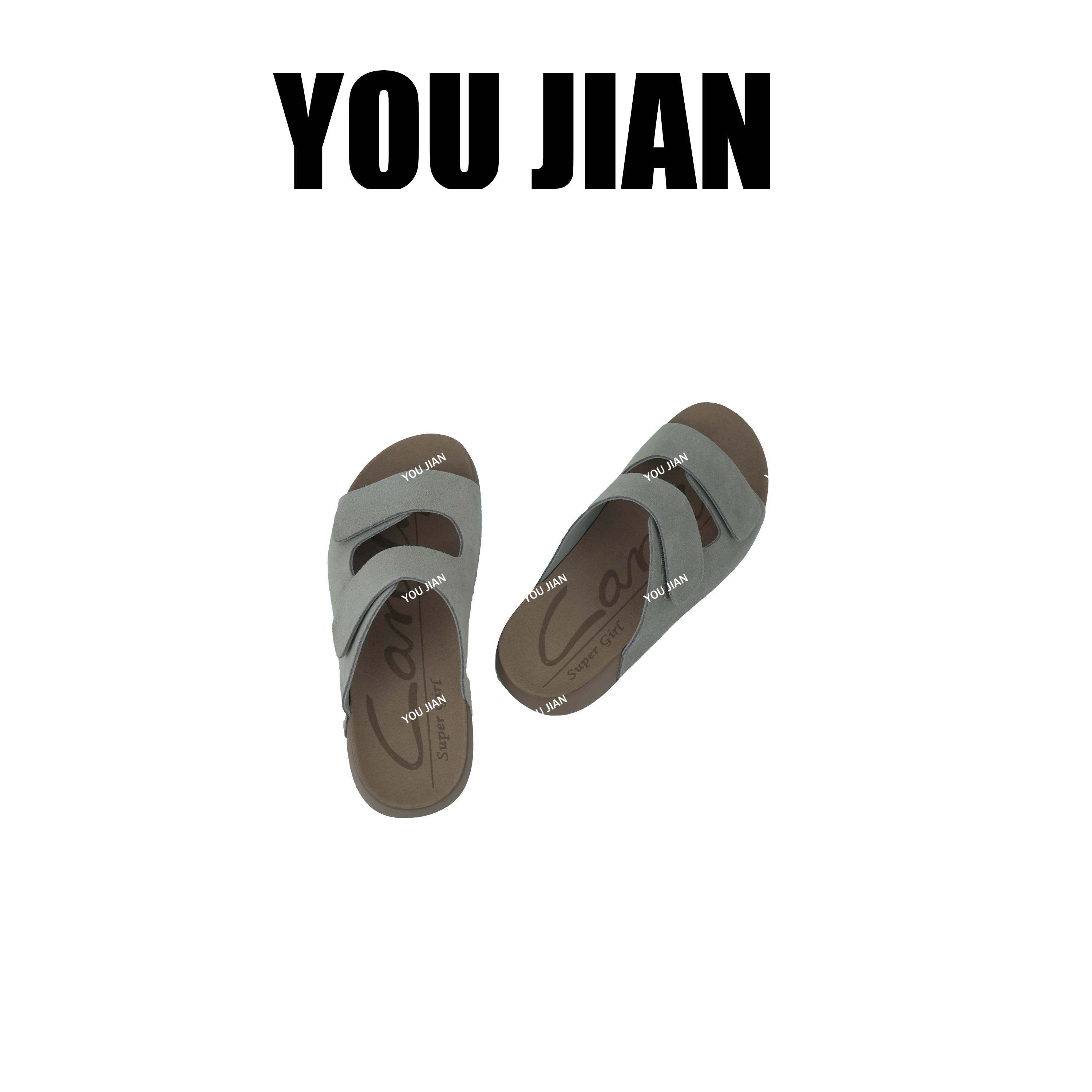 “吐司拖”刘雯同款真皮勃肯凉拖鞋可搭厚袜春夏穿