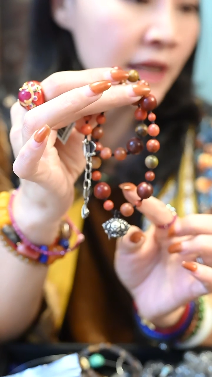 珐琅吊坠925银银吊坠项链