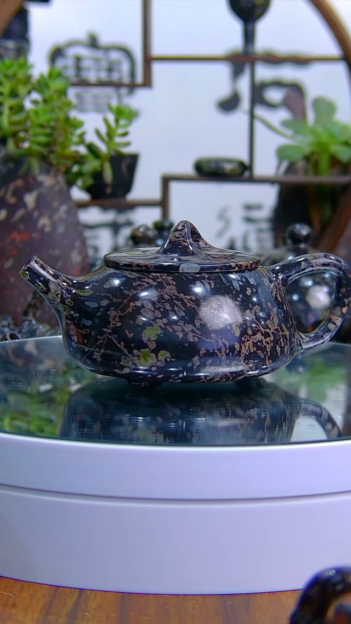 【闪购商品】奢上奢梅花玉茶具